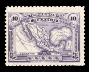 Mexico #626 Cat$65, 1917 40c violet, hinged