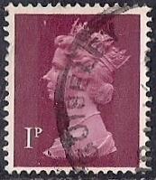 Great Britain #623 1P Queen Elizabeth 2, Stamp used VF