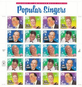 US #2849-53, MNH SHEET