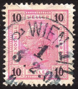 1899, Austria 10h, Franz Joseph, Used, Sc 75