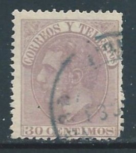 Spain #253 Used 30c King Alfonso XII