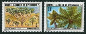 New Caledonia 448-449,MNH.Michel 636-637. Plants 1979.Agathis Ovata,Cyathea