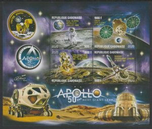 GABON - 2020 - Apollo, Next Generation - Perf 4v Sheet #1 - MNH - Private Issue
