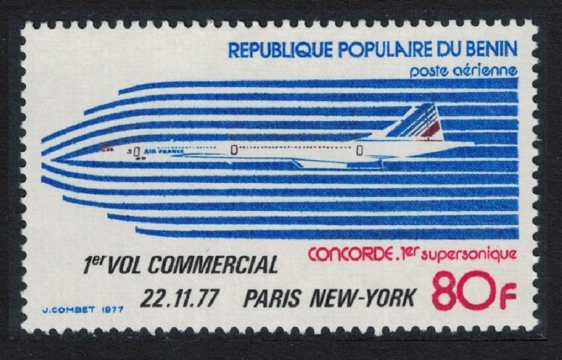 Benin Concorde Aircraft 1977 MNH SG#654