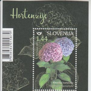 2019 Slovenia Bigleaf Hydrangea SS (Scott 1332) MNH