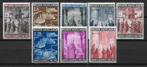 Vatican 132-39 Holy Year set MNH