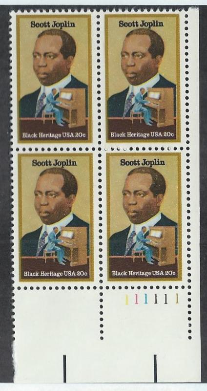 UNITED STATES SC# 2044 PL#111111 B/4 LR FVF/MNH 1983