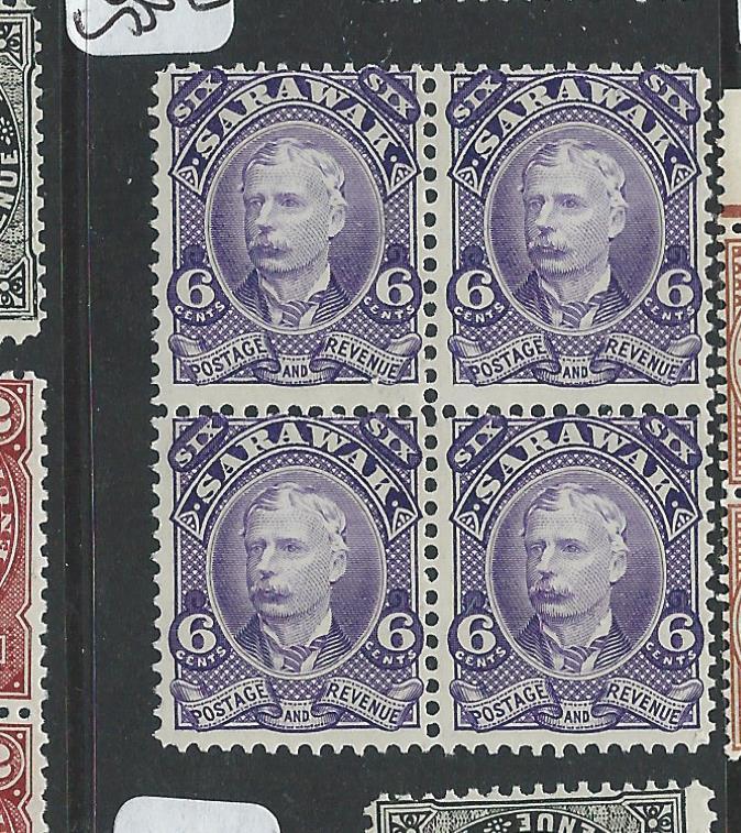 SARAWAK (P200116) BROOKE 6C SG30  BL OF 4        MNH