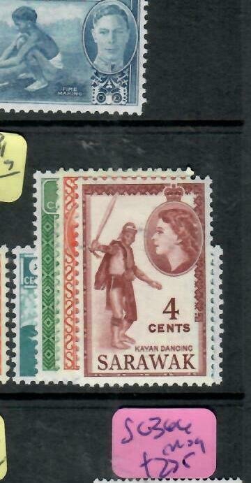 SARAWAK  (P2204B)  QEII   1C-4C     SG 188-191      MOG