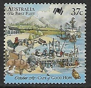 Australia # 1028b - Ships Anchored - Used....(KBlw9)