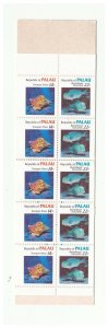 PALAU SC.76b TRUMPET TRITON & BUMPHEAD PARROT FISH BOOKLET PANE 10 MNH EV2