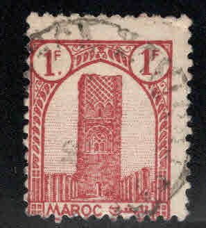 French Morocco Scott 185 Used Tower of Hassan stamp 1943