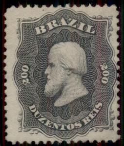 BRAZIL #59 200r black, unused, F/VF, Scott for no gum $120.00