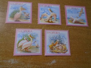 Albania  #  1012-16  MNH  Birds