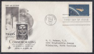 United States Scott 1193 Art Craft FDC - Project Mercury