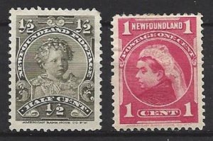 Newfoundland #78 and 79