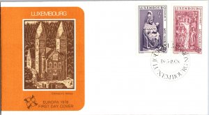 Luxembourg, Worldwide First Day Cover, Europa