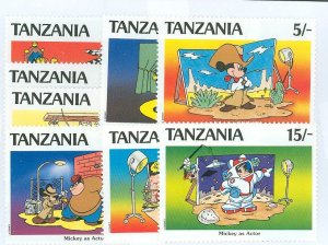 Tanzania #689-696  Single (Complete Set) (Disney)