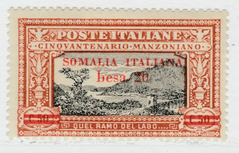 Italia Colonie Somalia Manzoni 1924 20b su 50c MH* 18P39F129