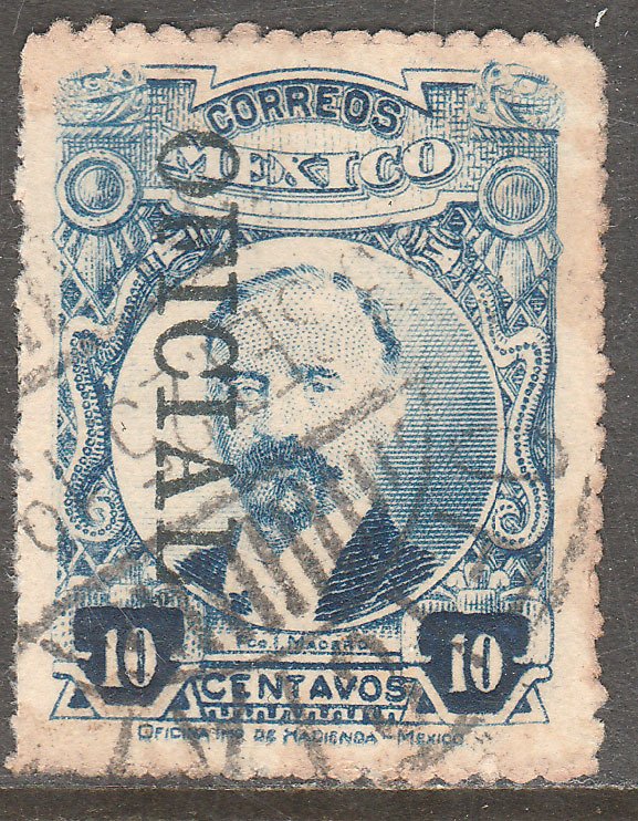 MEXICO O150, 10¢ OFFICIAL. Used. VF. (1172)