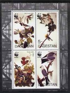 DAGESTAN - 1996 - Audubon Birds - Perf 4v Sheet -Mint Never Hinged-Private Issue