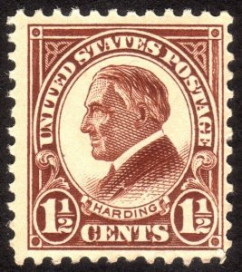 1925, US 1 1/2c, Harding, MNH, Sc 553