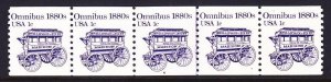 US 1897 MNH 1981 1¢ Omnibus Plate No Coil PNC5 Plate #4 Line