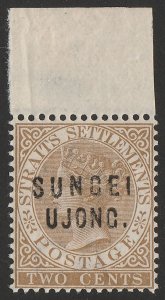 MALAYA - Sungei Ujong 1883 'SUNGEI UJONG' on QV 2c brown, SG type 12+19. MNH **. 