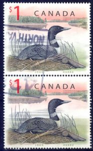 Canada 1998 Birds Ducks Mi.1725 pair Used