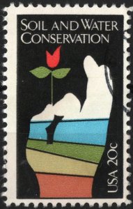 SC#2074 20¢ Soil and Water Conservation Single (1984) Used