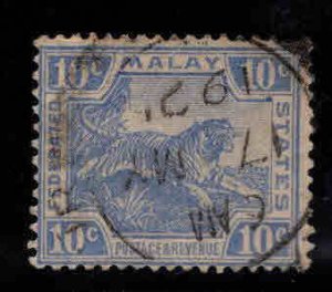 Federated Malay States Scott 62 used Tiger stamp
