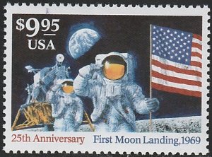 2842 MNH single $9.95 Moon Landing 20th Anniversary - no per item S&H fee