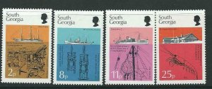 SOUTH GEORGIA SG46/9 1976 ANNIV OF DISCOVERY MNH