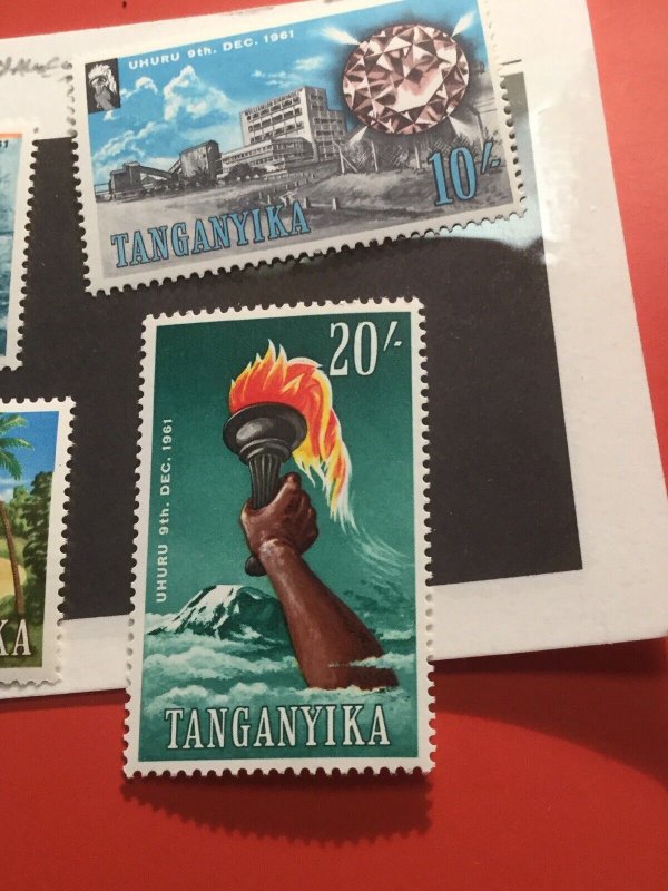 Tanganyika Stamps Scott #53-56 Mint Never Hinged 1961 High Values- See Photos!