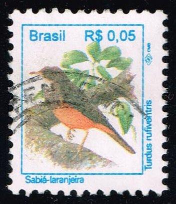 Brazil #2486 Rufous-bellied Thrush; used (0.25)