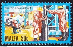 MALTA 1981 50c Multicoloured History of Maltese Industry SG680 FU