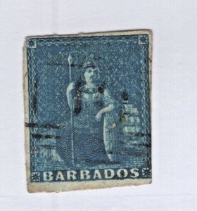 Barbados #6 Used CV. $70 (JH 10/25) GP 