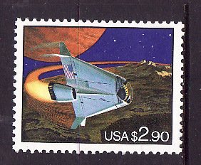 USA-Sc#2543- id6-unused NH $2.90 Futuristic Space Shuttle-1995-