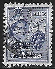 Cyprus # 184 - Grapes & Q.E.II overprinted - used.....{ZW6}