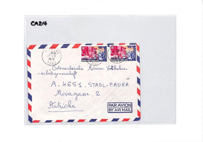 Togo *Atakpame* Air Mail Cover MISSIONARY VEHICLES 1978 {samwells-covers}CA214