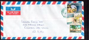 Libya to Columbus,OH 1986 Airmail Cover