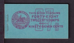 1939 John Adams 2c BK94 booklet (8 X 806b panes 3 mm gutters) post office fresh