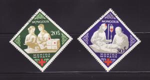 Mongolia 323-324 U Red Cross