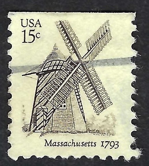 United States #1740 15¢ Massachusetts Windmill (1980). Used.