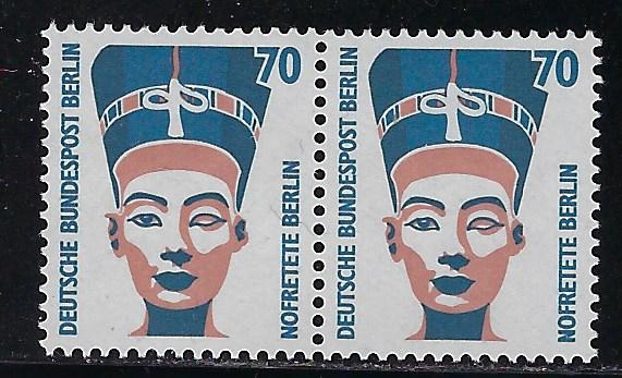 Germany Berlin Scott # 9N550, mint nh, pair, variation plate printing