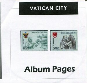 Vatican City CD-Rom Stamp Album 1929-2021 Color Illustrated Album Pages