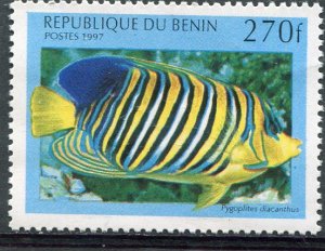 Benin 1997 FISH 1 value  Perforated Mint (NH)