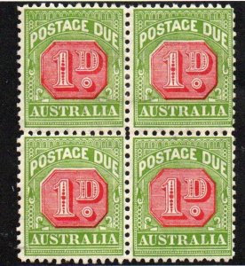 Australia J58 Mint hinged Block of four