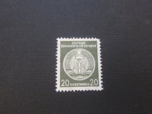 Germany 1956 Sc O22a short perf. MH