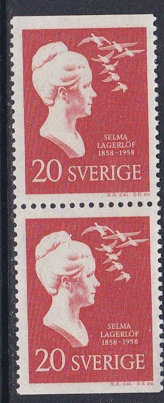 Sweden #535 pair F-VF Mint NH ** Selma Lagerlof